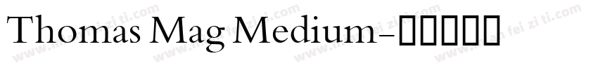 Thomas Mag Medium字体转换